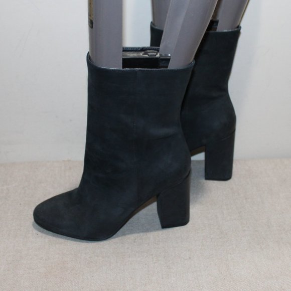 LADIES LUCKY BRAND TALL ANKLE BOOTS - 6 1/2 - BLACK LEATHER - Picture 3 of 9